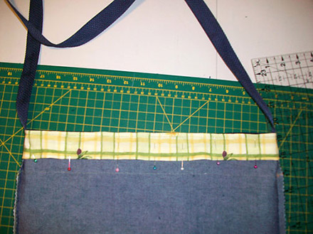 Couture d'un sac non doublé : étape 6b.