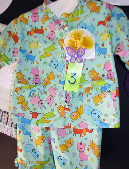 3e prix dans la classe Couture : pyjama d'été pour enfant