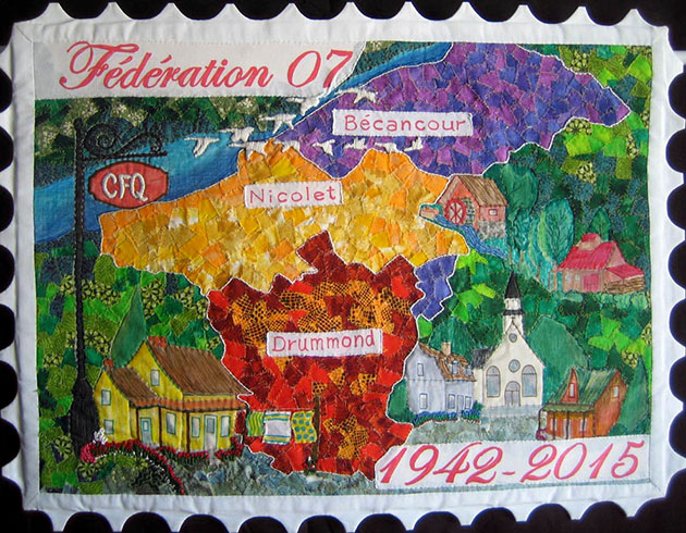 Timbre représentant la Fédération 07.