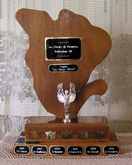 Trophée Les doigts d'art (Lise Brown)