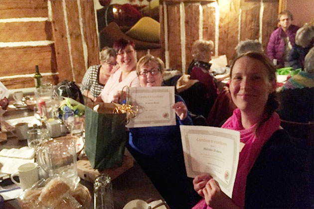 Remise de certificats d'excellence.