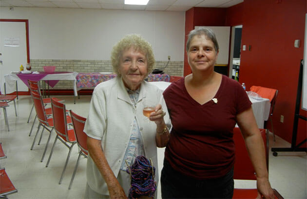 Mme Jeannette Champoux fermières depuis plus de 50 ans.